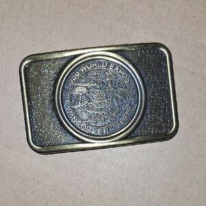 1986 VANCOUVER WORLD EXPOSITION. Vintage Brass Belt Buckle